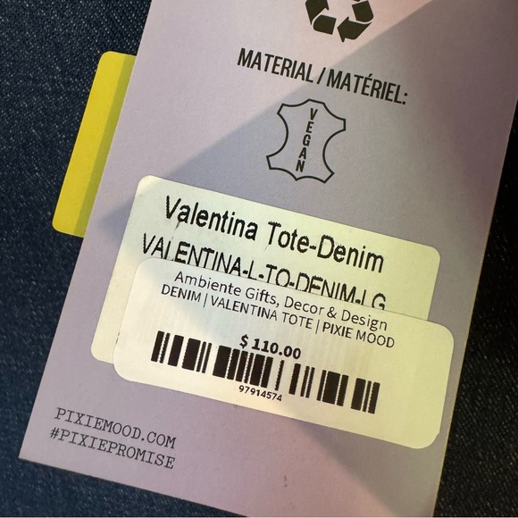 Pixie Mood Valentina Tote in Denim - Picture 4 of 4